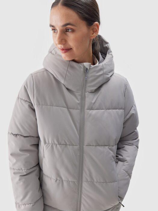 4F Kurtka narciarska membrana NeoDry 5000 damska - szara XL-wyprzedaż