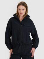 4F Kurtka przejściowa damska - czarna XS-wyprzedaż