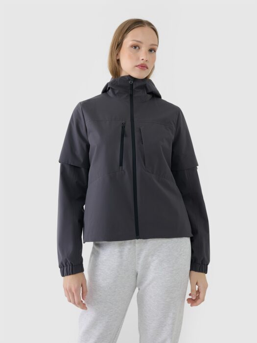 4F Kurtka przejściowa z membraną 5000 damska - szara XL-wyprzedaż