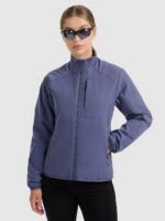 4F Kurtka puchowa trekkingowa z wypełnieniem syntetycznym damska - granatowa L-wyprzedaż