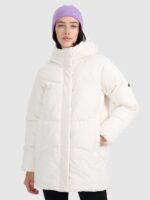 4F Kurtka puchowa z wypełnieniem syntetycznym damska - biała XL-wyprzedaż
