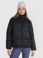 4F Kurtka puchowa z wypełnieniem syntetycznym damska - czarna S-wyprzedaż