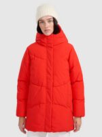 4F Kurtka puchowa z wypełnieniem syntetycznym damska - czerwona S-wyprzedaż