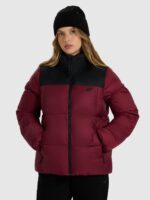 4F Kurtka puchowa z wypełnieniem syntetycznym damska - czerwona S-wyprzedaż