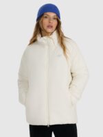 4F Kurtka puchowa z wypełnieniem syntetycznym damska - kremowa M-wyprzedaż