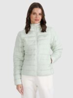 4F Kurtka puchowa z wypełnieniem syntetycznym damska - miętowa XS-wyprzedaż