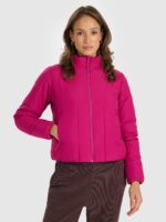 4F Kurtka puchowa z wypełnieniem syntetycznym damska - różowa XS-wyprzedaż