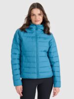 4F Kurtka puchowa z wypełnieniem syntetycznym damska - turkusowa M-wyprzedaż