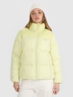 4F Kurtka puchowa z wypełnieniem syntetycznym damska - zielona XXL-wyprzedaż