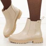 Beżowe sztyblety damskie Potocki 12201-wyprzedaż