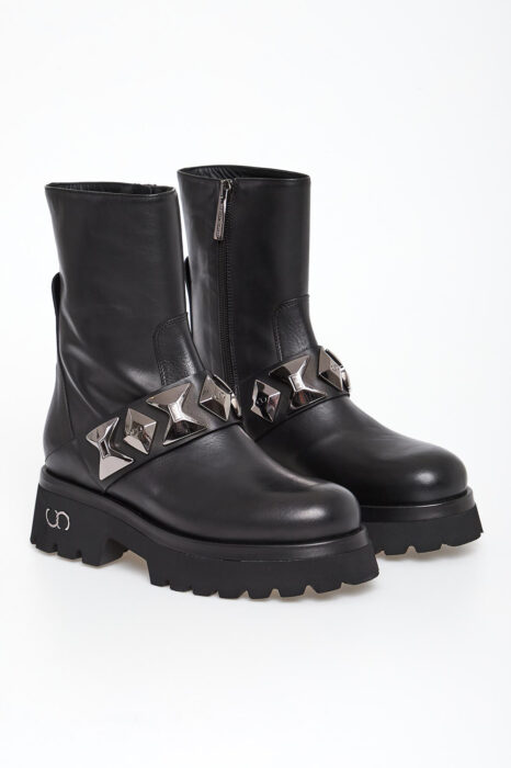 Botki damskie skórzane CESARE CASADEI-wyprzedaż