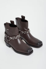 Botki damskie skórzane LIU JO-wyprzedaż