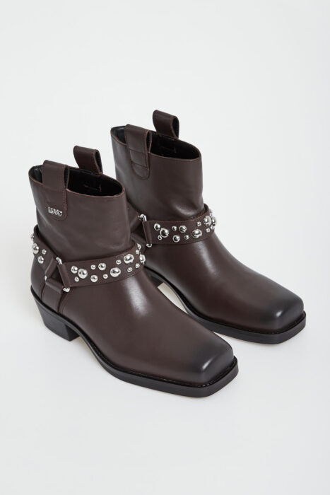 Botki damskie skórzane LIU JO-wyprzedaż