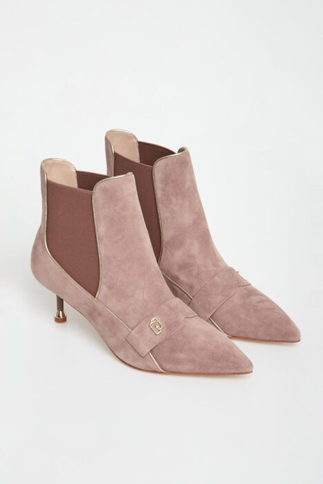 Botki damskie zamszowe LIU JO-wyprzedaż