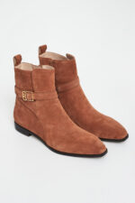 Botki damskie zamszowe LIU JO-wyprzedaż