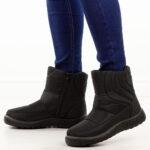 Czarne ciepłe botki damskie Potocki 33309-wyprzedaż