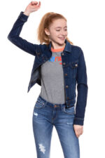 DAMSKA KURTKA JEANSOWA LEE SLIM RIDER MEAN STREAKS L541KIMS 112112660-wyprzedaż