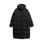 Damska długa kurtka z kapturem Superdry-wyprzedaż