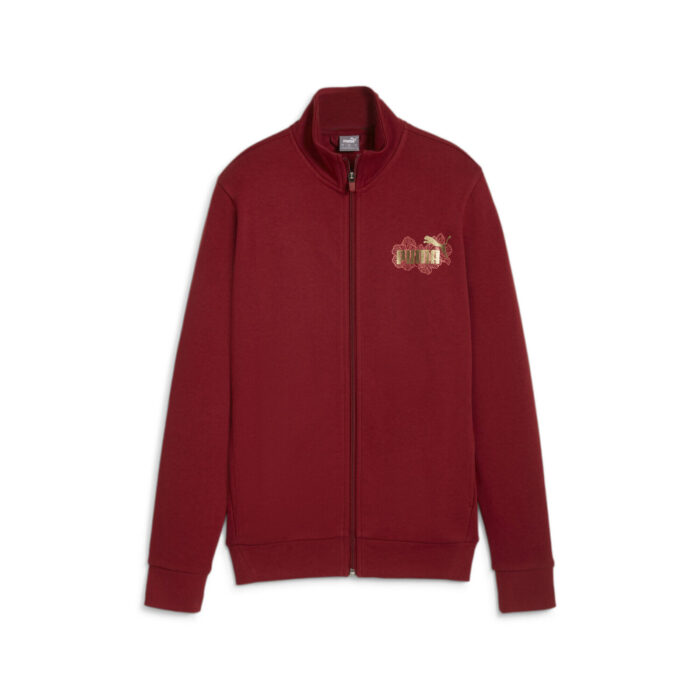 Damska kurtka dresowa ESS+ CLASS ACT PUMA Intense Red-wyprzedaż