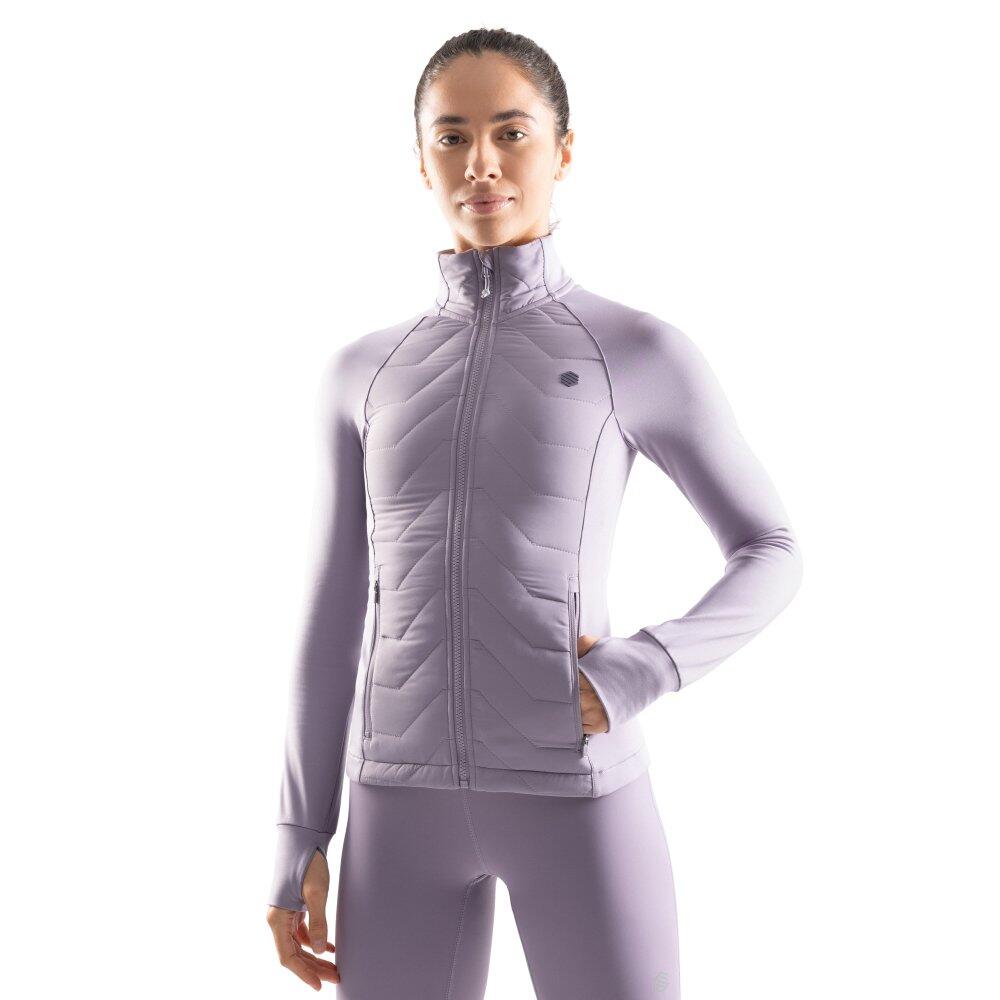 Damska lekka ocieplana kurtka treningowa Fitness Siroko Empower-wyprzedaż