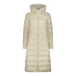 Długa kurtka puchowa z kapturem damska CMP-wyprzedaż