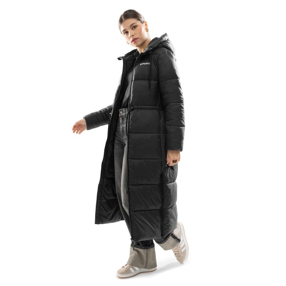 Długi puchowy płaszcz damski Lifestyle Siroko Finland-wyprzedaż