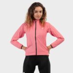 Kobieta Kolarstwo Damska rowerowa kurtka przeciwdeszczowa J2 Fauniera Koral-wyprzedaż