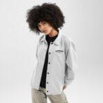 Kobieta Lifestyle Damska kurtka coach North Shore-W Siroko Szary-wyprzedaż