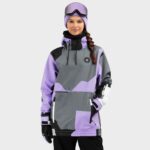 Kobieta Sporty zimowe Damska kurtka snowboardowa W1-W Tignes Siroko Lawenda-wyprzedaż
