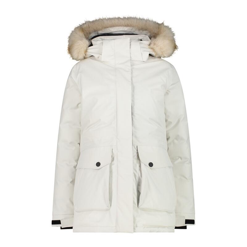 Kurtka Damska Zimowa CMP 32K3206F OCIEPLANA Biała-wyprzedaż