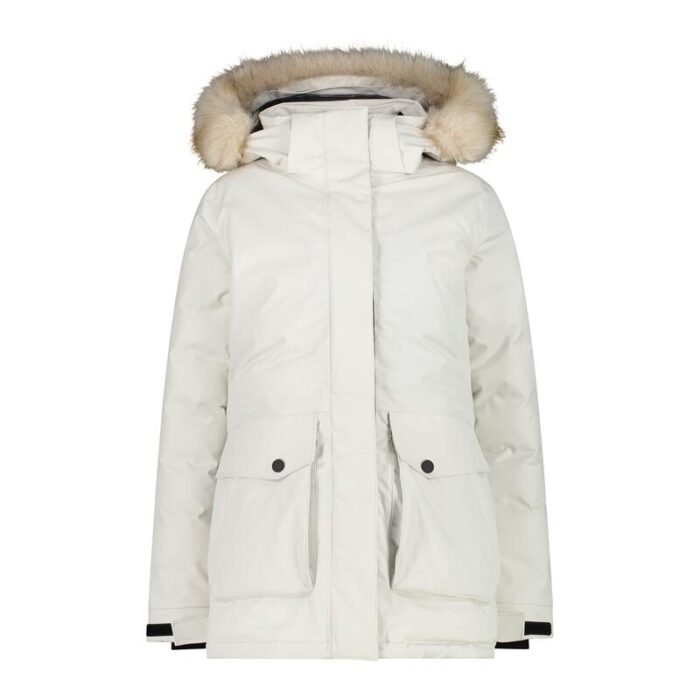 Kurtka Damska Zimowa CMP 32K3206F OCIEPLANA Biała-wyprzedaż