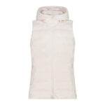 Kurtka bez rękawów z kapturem