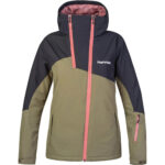 Kurtka damska narciarska Hannah Maky COL olive/antracyt 10000 mm-wyprzedaż