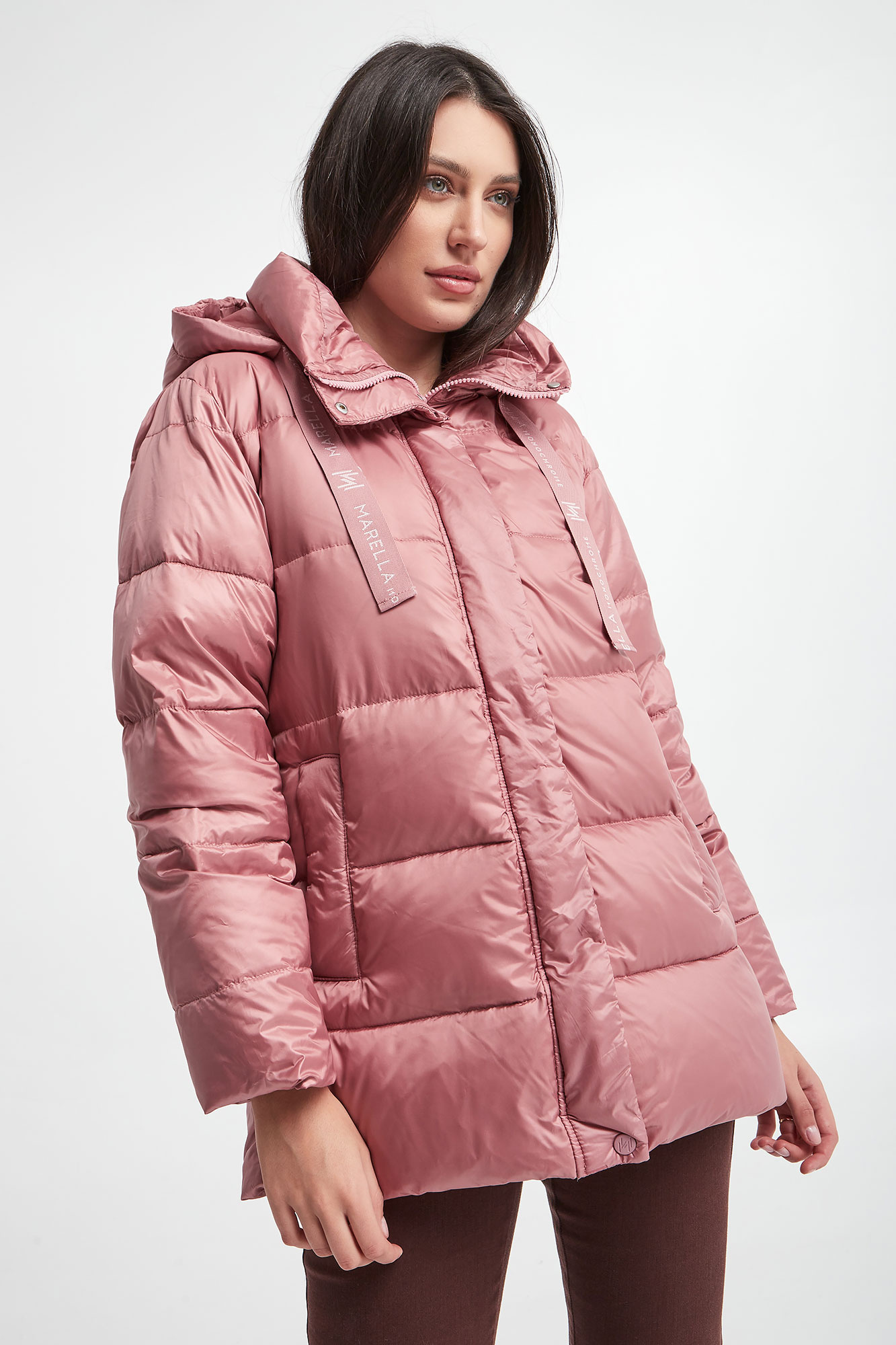 Kurtka damska pikowana Lalla MARELLA MONOCHROME-wyprzedaż