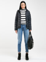 Kurtka damska przejściowa czarna Venla 906-wyprzedaż