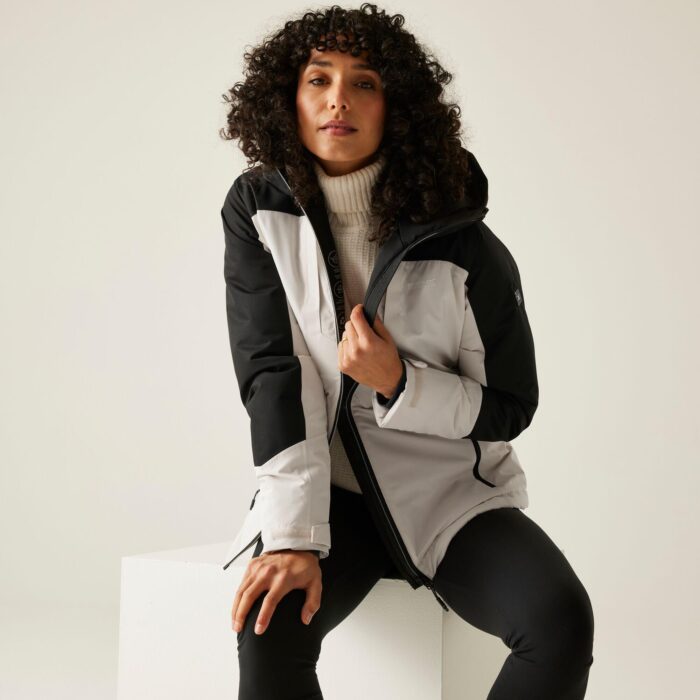 Kurtka damska przejściowa ocieplana przeciwdeszczowa Maldeine-wyprzedaż