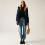 Kurtka damska przejściowa ocieplana przeciwdeszczowa Valenta-wyprzedaż