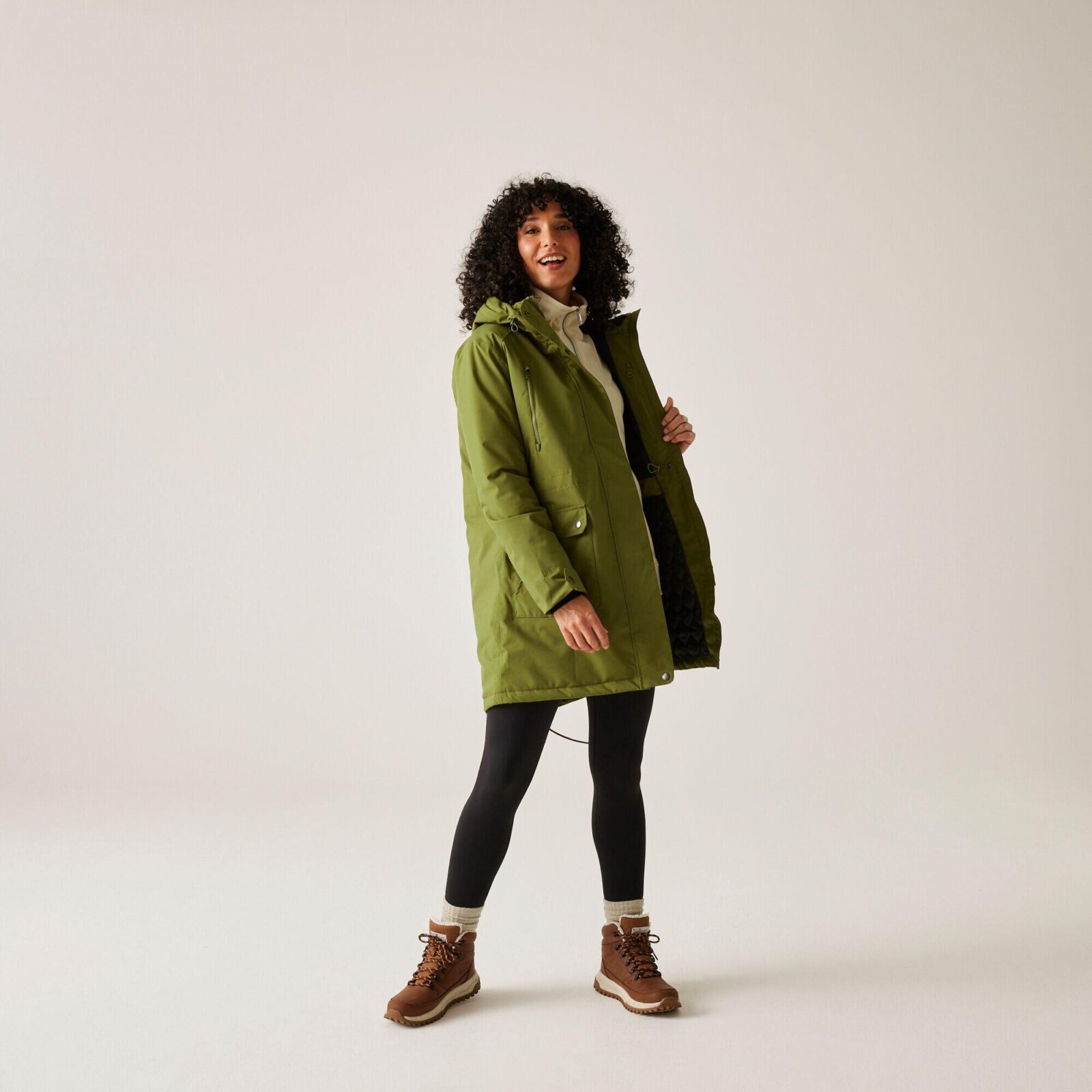 Kurtka damska przejściowa ocieplana przeciwdeszczowa Valenta-wyprzedaż