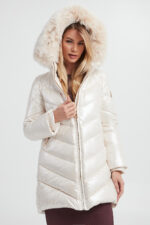 Kurtka damska puchowa CESARE CASADEI-wyprzedaż