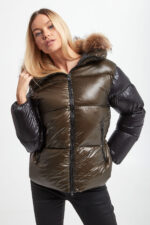 Kurtka damska puchowa HETREGO-wyprzedaż