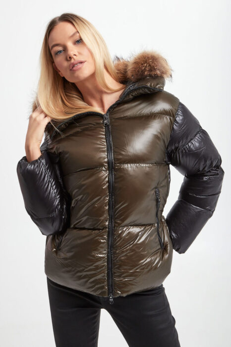 Kurtka damska puchowa HETREGO-wyprzedaż