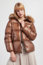 Kurtka damska puchowa HETREGO-wyprzedaż