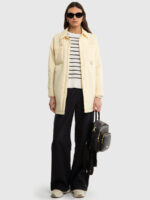 Kurtka damska typu shacket kremowa Misa 102-wyprzedaż