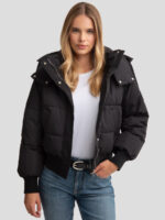 Kurtka damska z wypełnieniem czarna Cytylia 906-wyprzedaż