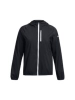 Kurtka do biegania damska Under Armour Launch Lightweight Jkt - czarna-wyprzedaż