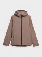 Kurtka narciarska membrana 5000 damska - brązowa-wyprzedaż