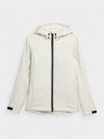 Kurtka narciarska membrana 5000 damska - kremowa-wyprzedaż