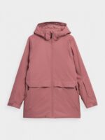 Kurtka narciarska membrana 8000 damska - różowa-wyprzedaż