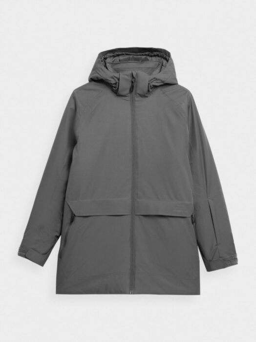 Kurtka narciarska membrana 8000 damska - szara-wyprzedaż