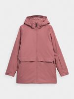 Kurtka narciarska z membraną 8000 damska Outhorn - różowa-wyprzedaż